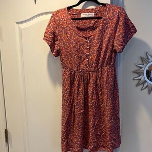 SONNET JAMES A PLAY LADIES RED BLUE STRAWBERRY 🍓 DRESS-M